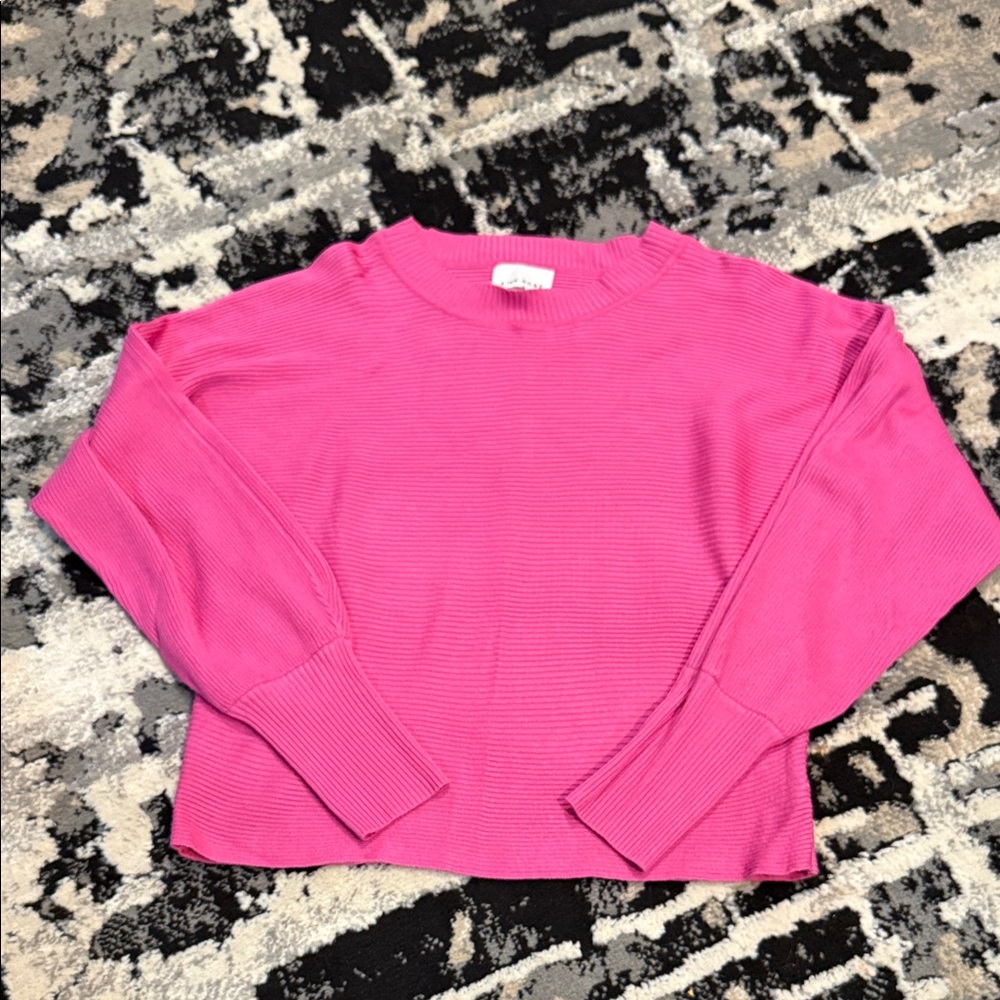 Pink Rose Fuchsia Knit Top